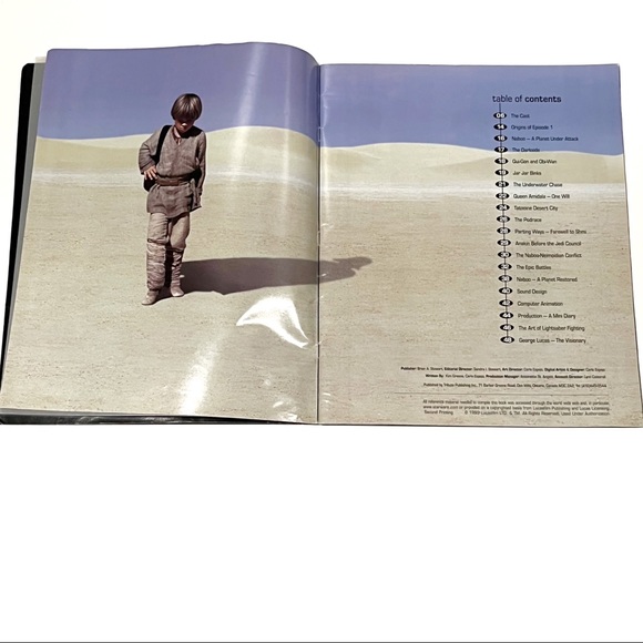 Vintage 1999 Star Wars Episode 1 Phantom Menace Lucasfilm Movie Collector Book - Picture 4 of 16